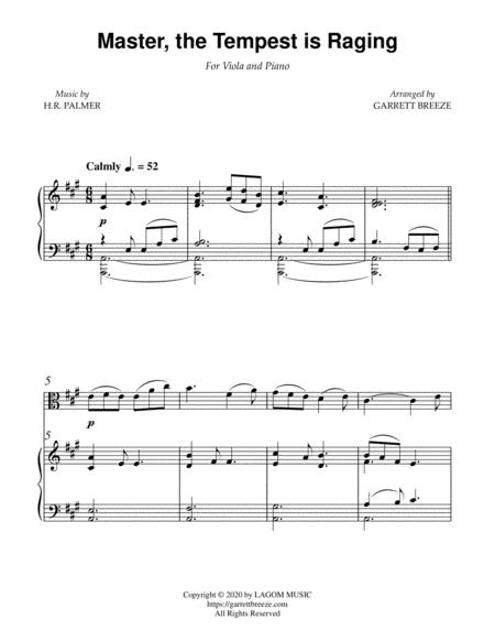Master The Tempest Is Raging Solo Viola Piano Page 2