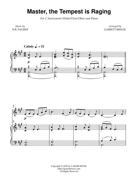 Master The Tempest Is Raging Solo Violin Piano Page 2