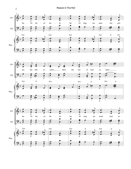 Masters In This Hall Satb Page 2