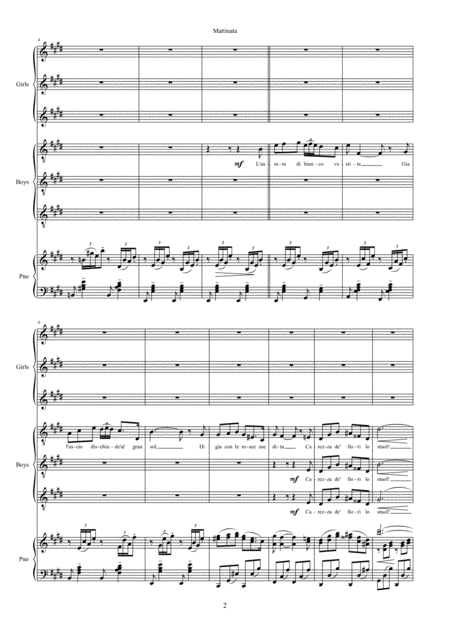 Mattinata 6 Part Harmony Choral Choir Tenor And Soprano Lead Page 2