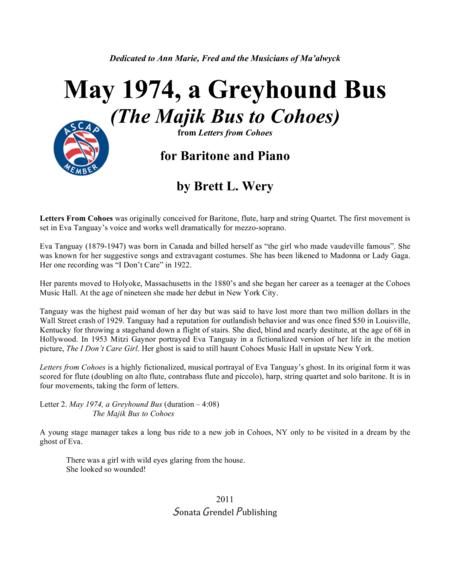 May 1974 A Greyhound Bus The Majik Bus To Cohoes Page 2