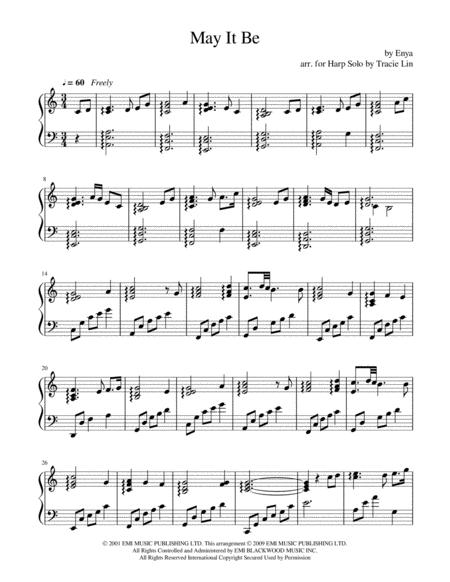 May It Be By Enya Harp Solo Page 2