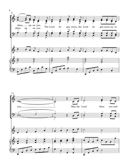 May The Lord Bless You And Keep You Piano Version Page 2