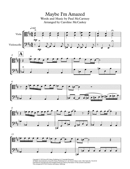 Maybe I M Amazed Viola And Cello Duet Page 2