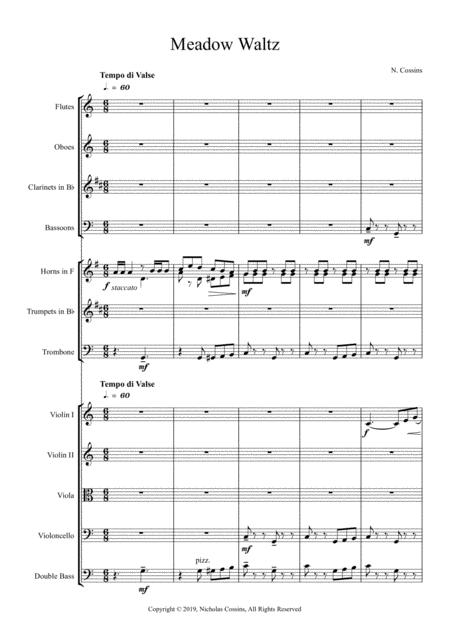 Meadow Waltz Original Orchestral Composition Page 2