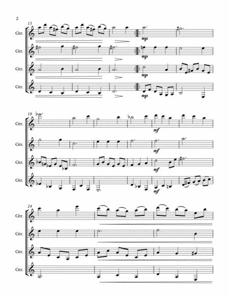 Medieval Dreams Guitar Quartet Page 2