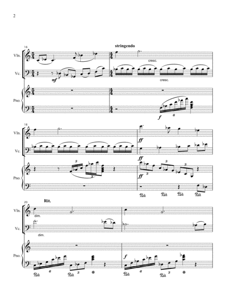 Meditation And Dance For Piano Trio Page 2