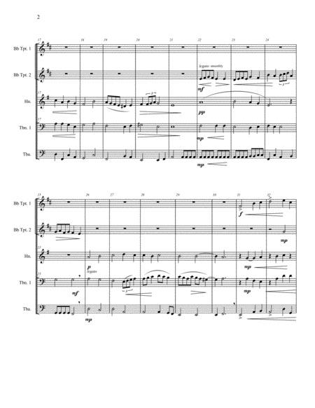 Meditation For Brass Quintet Page 2