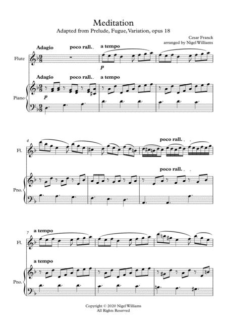 Meditation For Flute And Piano Page 2