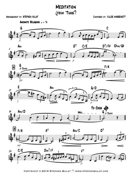 Meditation From Thais By Massenet Key Of G Page 2