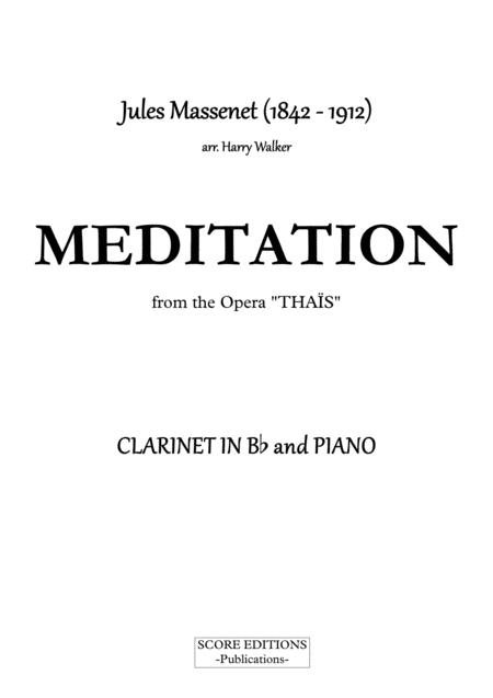 Meditation From Thais For Clarinet In Bb And Piano Page 2