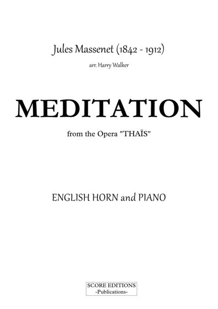 Meditation From Thais For English Horn And Piano Page 2