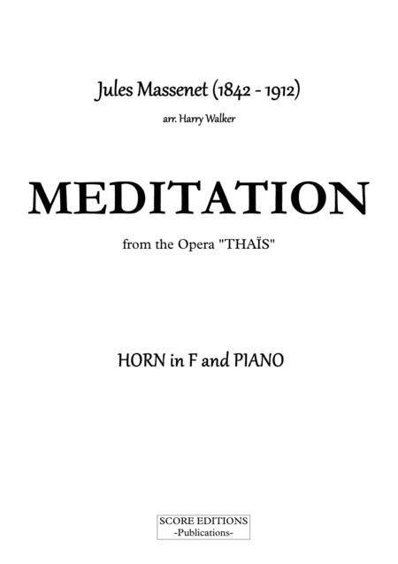 Meditation From Thais For Horn And Piano Page 2