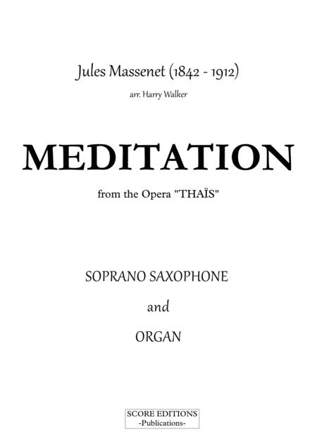 Meditation From Thais For Soprano Saxophone And Organ Page 2