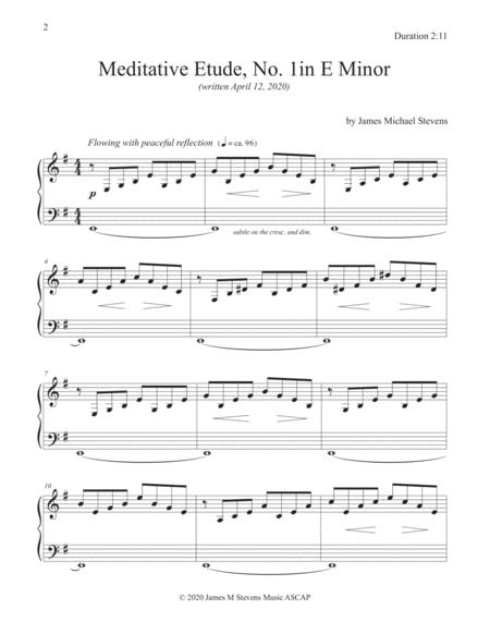 Meditative Etude No 1 In E Minor Page 2