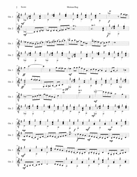 Meinau Rag For Guitar Duo Page 2