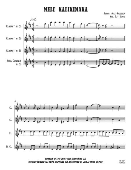 Mele Kalikimaka Clarinet Quartet Page 2