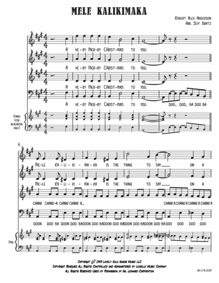 Mele Kalikimaka Satb A Cappella Page 2