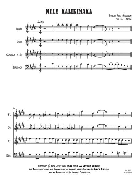 Mele Kalikimaka Wind Quartet Page 2