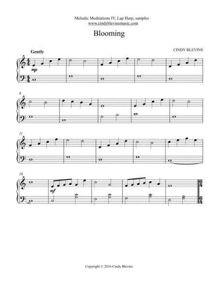 Melodic Meditations Iv 10 Original Solos For Lap Harp Page 2