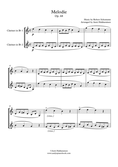 Melody Clarinet Duet Page 2