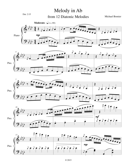 Melody In Ab From 2 Diatonic Melodies Page 2