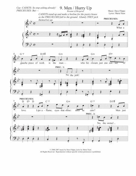 Men Hurry Up From Roxane Of Bergerac A Full Length Musical Page 2