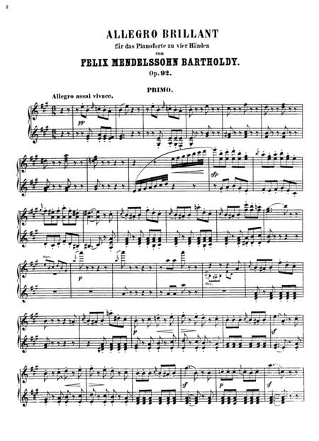 Mendelssohn Allegro Brillante Op 92 Complete Version Page 2