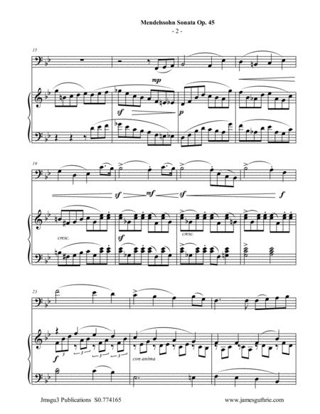 Mendelssohn Sonata Op 45 For Euphonium Piano Page 2