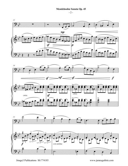 Mendelssohn Sonata Op 45 For Trombone Piano Page 2