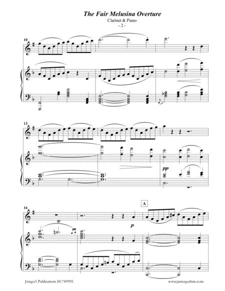 Mendelssohn The Fair Melusina Overture Op 32 For Clarinet Piano Page 2