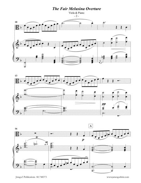 Mendelssohn The Fair Melusina Overture Op 32 For Viola Piano Page 2