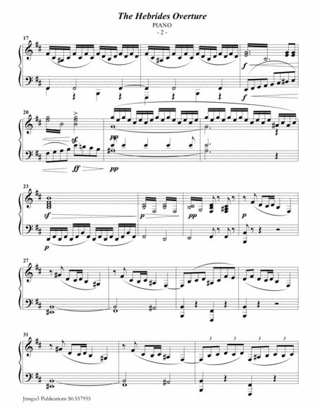 Mendelssohn The Hebrides Overture For Bassoon Piano Page 2