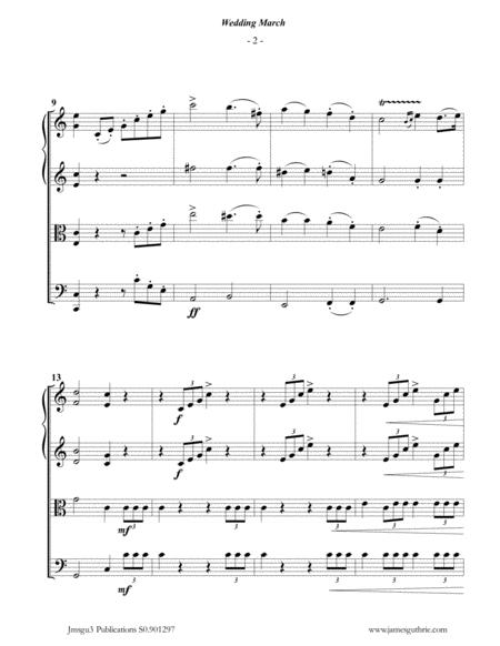 Mendelssohn Wedding March For String Quartet Page 2