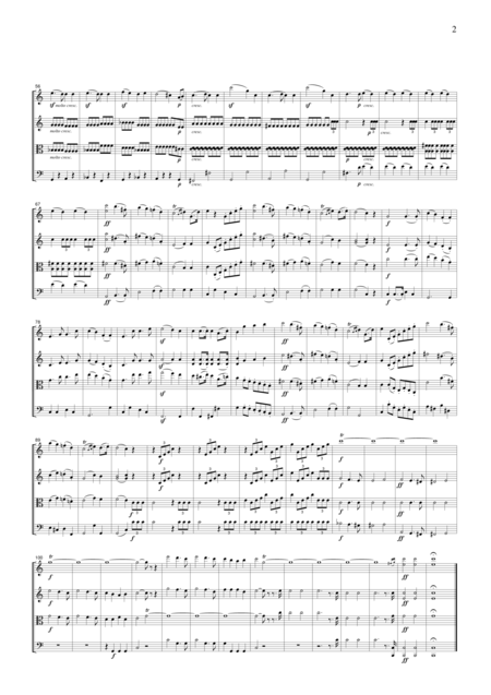 Mendelssohn Wedding March From A Midsummer Nights Dream For String Quartet Cm201 Page 2