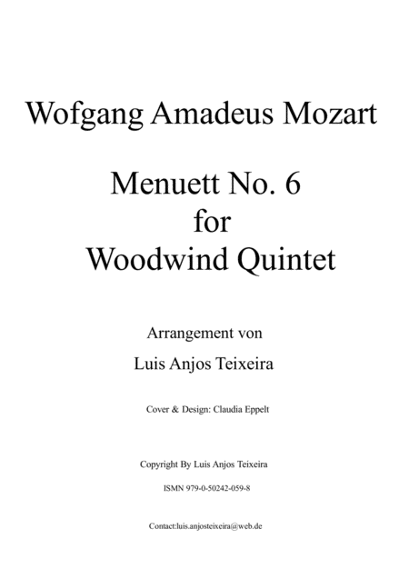 Menuet Nr 6 For Woodwind Quintet Page 2