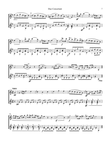 Menuetto Iii From Op 25 For Violin And Guitar Page 2