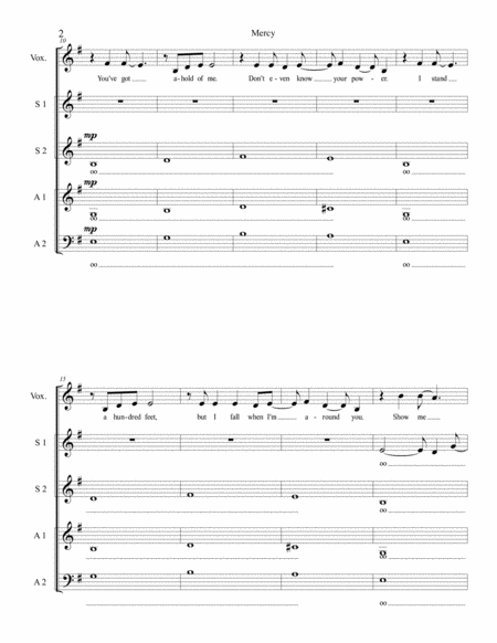 Mercy A Cappella Page 2