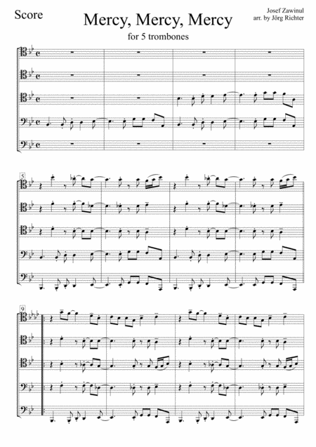 Mercy Mercy Mercy For Trombone Quintet Page 2