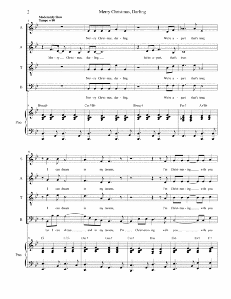 Merry Christmas Darling For Satb Page 2