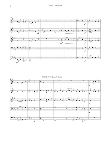 Merry Christmas For Brass Quintet Page 2