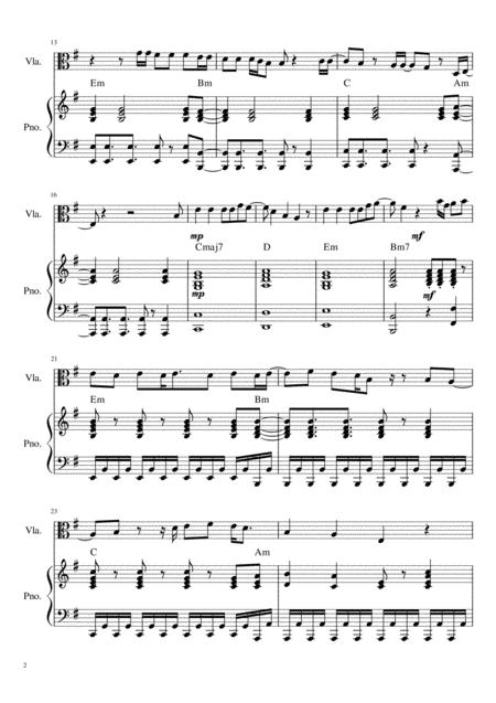 Midnight Sky Viola Piano Page 2