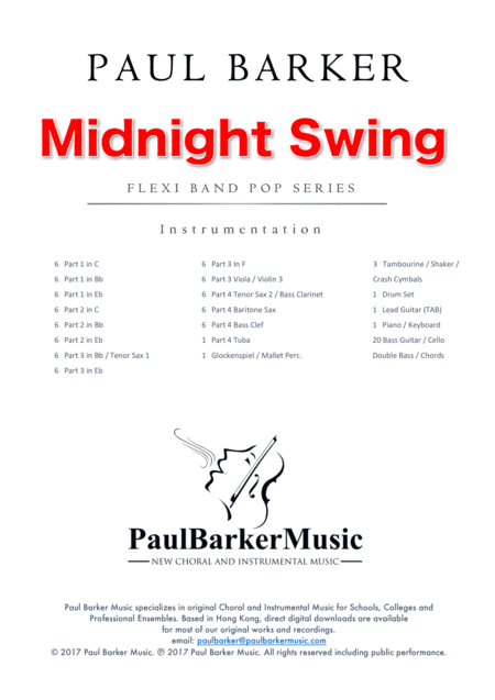 Midnight Swing Flexi Band Score Parts Page 2