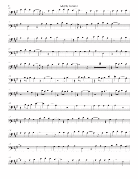 Mighty To Save Original Key Euphonium Page 2