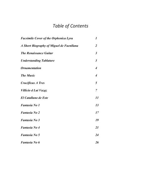 Miguel De Fuenllana Orphenica Lyra Three Songs And Six Fantasias From The Spanish Renaissance For Baritone Ukulele Page 2