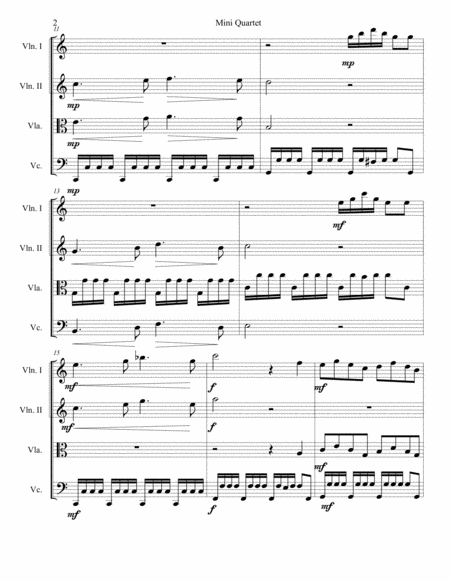 Mini String Quartet Page 2