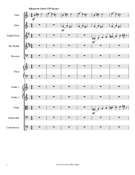 Minimal Piece For Chamber Orchestra With Piano Obbligato Page 2