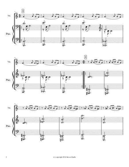 Minimal Piece No 38 For Violin And Piano Page 2