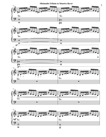 Minimalist Tribute To Maurice Ravel For Piano Solo From Three Minimalist Tributes Page 2