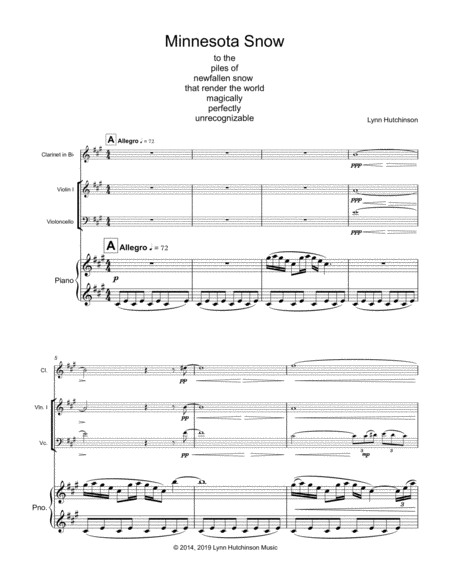 Minnesota Snow Clarinet Piano Trio Page 2